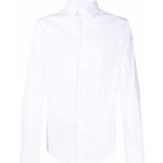 Camisas blancas de poliamida de manga larga manga larga con logo Armani Emporio Armani para hombre 