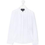 Camisas blancas de algodón de manga larga infantiles Armani Emporio Armani 4 años 