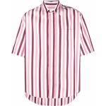 Camisas estampadas rosas de algodón rebajadas media manga marineras con logo Ami Paris talla XS para mujer 