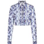 Camisas estampadas azul marino de algodón manga larga Dolce & Gabbana talla 5XL para mujer 