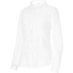 Camisas blancas cuello Mao manga larga talla 4XL para mujer 