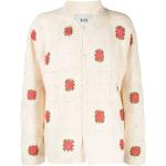 Camisas multicolor de algodón de manga larga manga larga floreadas con crochet talla XL para hombre 
