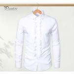 Camisas blancas de poliester de manga larga de otoño manga larga vintage con volantes talla XXL para hombre 