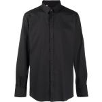 Camisas negras de algodón de manga larga manga larga Dolce & Gabbana para hombre 