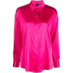 Camisas rosas de seda de manga larga rebajadas manga larga PINKO talla XL para mujer 