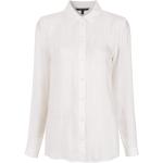 Camisas blancas de viscosa de manga larga manga larga Armani Exchange talla L para mujer 
