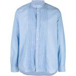 Camisas azules celeste de algodón cuello Mao rebajadas manga larga ASPESI talla XXS para hombre 
