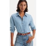 Camisas azules de algodón de manga larga de verano manga larga LEVI´S talla S para mujer 