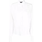 Camisas blancas de seda de manga larga manga larga Philipp Plein para mujer 