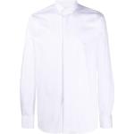 Camisas blancas de algodón de manga larga manga larga XACUS para hombre 