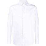 Camisas blancas de algodón de manga larga manga larga XACUS para hombre 