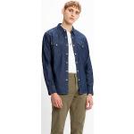 Camisas azules de algodón de manga larga manga larga LEVI´S talla XL para hombre 