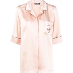 Camisas rosas de viscosa de manga corta rebajadas manga corta con logo Dolce & Gabbana talla L para mujer 