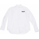 Camisas blancas de algodón de manga larga Fortnite manga larga con logo Balenciaga para hombre 