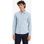 Camisas azules de algodón de manga larga manga larga con logo LEVI´S Housemark talla L para hombre 
