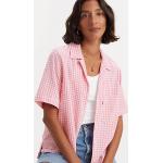 Camisas rosas de viscosa de lino  manga corta LEVI´S talla XS para mujer 