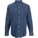 Camisas azules de algodón de manga larga manga larga con logo Carhartt Madison talla L para hombre 
