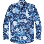 Camisas estampadas azul marino de algodón manga larga floreadas Ralph Lauren Polo Ralph Lauren con motivo de flores para hombre 