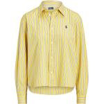 Camisas amarillas de algodón de manga larga manga larga marineras con logo Ralph Lauren Polo Ralph Lauren asimétrico talla L para mujer 