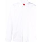 Camisas orgánicas blancas de sintético de manga larga rebajadas manga larga con logo Ferrari de materiales sostenibles 