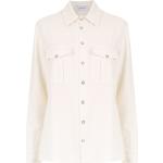 Camisas orgánicas blancas de viscosa de manga larga rebajadas manga larga talla XL para mujer 