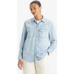 Camisas azules de tencel de verano LEVI´S talla L para mujer 
