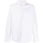 Camisas estampadas blancas de algodón rebajadas manga larga floreadas Michael Kors con motivo de flores talla S para hombre 