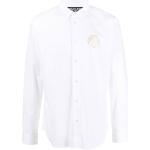 Camisas blancas de algodón de manga larga rebajadas manga larga con logo VERSACE Jeans Couture talla XXL para hombre 