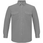 Camisas grises de manga larga manga larga Vesin talla L para hombre 