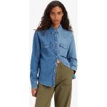 Camisas azules de algodón de verano LEVI´S talla M para mujer 