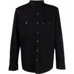 Camisas negras de algodón de manga larga manga larga LEVI´S Barstow Western talla S para hombre 