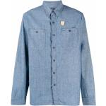 Camisas azules de algodón de manga larga manga larga Ralph Lauren Lauren talla S para hombre 