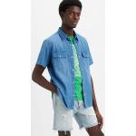 Camisas vaqueras azules de algodón manga corta LEVI´S talla XL para hombre 
