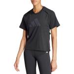 Camisetas negras de fitness con logo adidas Performance talla S para mujer 