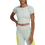 Camisetas blancas de fitness rebajadas adidas talla L para mujer 