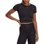 Camisetas negras de fitness rebajadas adidas talla XL para mujer 