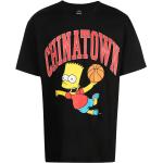 Camisetas negras de algodón de manga corta Los Simpsons manga corta con cuello redondo con logo talla M para hombre 