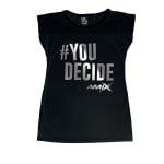 Camiseta Amix chica #You Decide NEGRA L AMIX