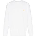 Camisetas blancas de algodón de cuello redondo manga larga con cuello redondo con logo Carhartt Chase talla L para hombre 