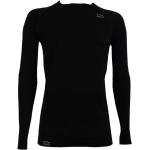 Camisetas negras de compresión manga larga con cuello redondo transpirables Lurbel talla L para mujer 