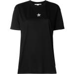 Camisetas negras de algodón de manga corta manga corta con cuello redondo STELLA McCARTNEY talla L para mujer 