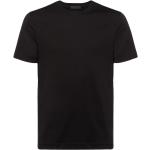 Camisetas negras de algodón de cuello redondo manga corta con cuello redondo Prada talla S para hombre 