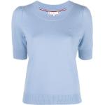 Camisetas azules de poliester de punto  rebajadas manga corta de punto Tommy Hilfiger Sport para mujer 