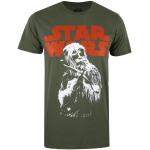 Camisetas de algodón de manga corta Star Wars Chewbacca tallas grandes manga corta con cuello redondo con logo talla XXL para hombre 