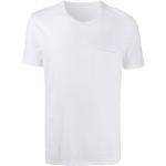 Camisetas blancas de algodón de cuello redondo manga corta con cuello redondo desgastado Zadig & Voltaire para hombre 
