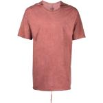Camisetas rojas fluorescentes de algodón de cuello redondo rebajadas manga corta con cuello redondo para hombre 