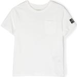 Camisetas orgánicas blancas de sintético de manga corta rebajadas manga corta con cuello redondo con logo Ecoalf talla XXL de materiales sostenibles para mujer 