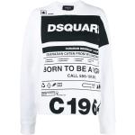 Camisetas blancas de algodón de manga corta rebajadas manga corta con cuello redondo con logo Dsquared2 talla XS para mujer 