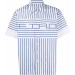 Camisetas azules de algodón de manga corta manga corta marineras con logo Etro para hombre 
