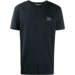 Camisetas deportivas negras de algodón sin mangas con cuello redondo con logo Dolce & Gabbana para hombre 